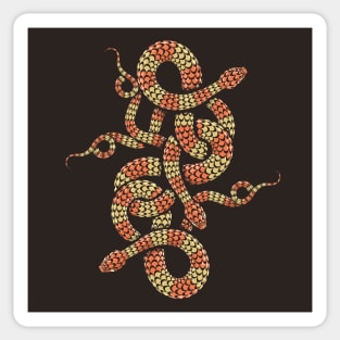 Snake Knot Chinese symbol of Good Fortune Emblem Sticker